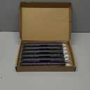 Flameless LED Taper Candles Flickering with Remote & Timer for Halloween Decorations，Battery Operated Candles, Arounded with Starlight String, Party & Home Decoration, Pack of 6, Black