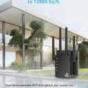 12880 Sq.Ft Range WiFi Extender Signal Booster Dual Band 5GHz/2.4GHz, 105-Device Compatibility, Simple Installation, WiFi Extender