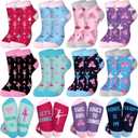 8 Pairs Dance Theme Socks Dancer Team Gifts Bulk for Girls Women Ballet Socks Accessories Party Favors