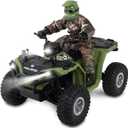NKOK Realtree 1: 8 Rc Polaris Sportsman XP 1000 with Turbo Boost & Rider, Turbo Boost Feature with Extra Speed, Allows Children to Pretend Play and Use Their Imagination, for Ages 6 and up