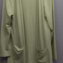 Womens Casual Lightweight with Pocketes Long Sleeve Open Front Cardigan, Large