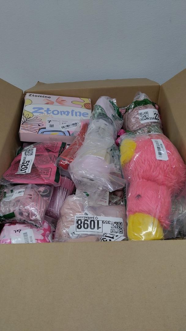 Box Of Mixed Pink Items