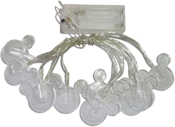 1.65m 10LEDs Decorative Cartoon Animal Mouse Night Mood Light Romantic Lamp for Home Indoor Bedroom Party Festival Décor(RGB Color Changing)