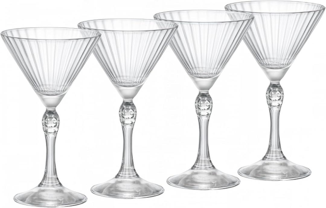 Bormioli Rocco America '20s 5.25 oz. Small Martini Glasses, Clear, Set of 4