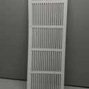 VOISEN Return Air Grille,Fits 30x8 Duct Opening,Steel Return Vent Cover, White Vent Cover Grill for Sidewall and Ceiling,HAVC Cold Air Return Vent Cover,Overall Size:31.8"W X 9.8"H