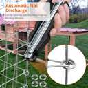 Proster Hog Ring Plier - Fits 11/16'' Nails, for Auto Feed Fence Fastener Nailer Plier for Pigpen Birdcage, Only Plier, NO Nails (Orange & Black)