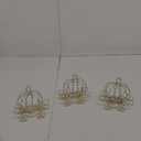5PCS Pumpkin Carriage Candy Box,Halloween Pumpkin Carriage Gold Wire Candy Box - Decorative Carriage Tabletop Centerpiece for Anniversary Wedding Birthday Halloween Party12.00X11.00X7.00CM