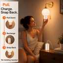 Peel and Stick Sconces Set of 2,Battery Operated Wall Sconces,Frosted Glass, 2 Pack