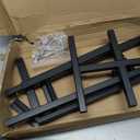 Heavy-Duty Metal Table Legs, Folding Industrial Steel Furniture Base for DIY Desks, Workbench & Dining Tables (Black)