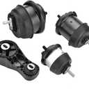 4PCS Engine Motor Transmission Mount Kit Compatible with GMC Acadia/Saturn Outlook 3.6L 2009-2016 Buick Enclave Chevrolet Traverse 3.6L 2009-2017 Auto Transmission Motor Mount Replace A5444 A5458HY