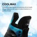 2 x Nattork Ice Hockey Skates for Men, Women, Youth Stainless Steel Blades Lightweight & Durable for Superior Ankle Support and Agile Skating with Coolmax Fabric