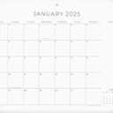 Cabbrix Simplified Desk Calendar 2025-2026 with Desktop Mat, Desk Pad Calendar Large 21" x 16-1/2" Runs from January 2025 to June 2026, Monthly Desktop Calendar for Home School and Office (Beige)