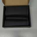 BMLEI Top Genuine Leather Steering Wheel Cover with Anti-Slip Design, Soft Padding, Universal 15 Inch Auto Car Steering Wheel Stitch on Wrap (black thread)