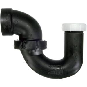 Danco 88189X 1-1/4" x 1-1/2" Mobile Home/RV Sink Trap, Black