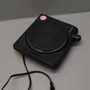 Elite Gourmet ESB-301BF Countertop Single Cast Iron Burner, 1000 Watts Electric Hot Plate, Temperature Controls, Power Indicator Lights, Easy to Clean, Black