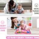 ZMLM Baby Tummy Time Water Mat for Babies: Baby Toys Gifts for Newborn Infant 3 6 9 12 Month Boy Girl Inflatable Activity Playmat Sensory Mat Toddler Belly Time Pat (Pink)