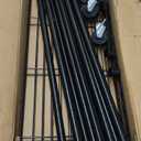 Amazon Basics Adjustable Double Rod Rolling Garment Rack, Hanging Clothes Closet Organizer with Wheels, Heavy Duty, 36" x 14" x 72", Black