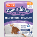 Hartz Comfitables Cat Diapers, Size S 16 Count, Comfortable & Secure Fit, Easy to Put On