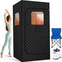 Portable Sauna for Home, Personal Steam Sauna with Steamer, 99 Minute Smart Timer, 9 Level, Remote Control, Personal Steam Room for Spa, Indoor