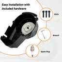 FVRITO Alloy Easy Pull Recoil Start Starter Ignition Coil for 2 Stroke Engine 47cc 49cc 50cc SYX Taotao Coolster SSR MotoTec Chinese Mini ATV Quad 4 Wheeler Go kart Pit Dirt Pocket Bike Motor Black