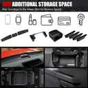 Mabett Storage Organizer Set for Ford Bronco 2025,2026 Accessories with Central Control Storage Set, Door Handle Storage Compatible with Ford Bronco (4 PCS Set)