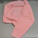 Verdusa Women's Y2k Cropped Cardigan Sweaters Lightweight Knit Open Front Bolero Shrugs Spring Fall Outfits (M, Pink