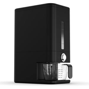 25lb Rice Dispenser - Air Tight Grain & Rice Container With Easy To Use Dispensing, Measuring Cup, & Sponge - Black Design Grain Storage Container
