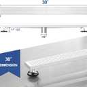 Neodrain 30" Linear Shower Drain, Brushed 304 SS Bathroom Linear Drain,cUPC