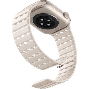 Bandletic Compatible with Apple Watch Band for Men Women, Rugged Magnetic Silicone Sport Strap for iWatch 49mm(Ultra 3/2/1),46mm(11/10),45mm(9/8/7),44mm(SE3/SE2/SE/6/5/4),42mm(3/2/1)