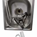 Stainless Steel Single Bowl Square Kitchen Laundry Washing Sink Plumbing Waste