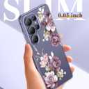 GVIEWIN for Samsung Galaxy S26 Ultra Case, Clear Floral Slim Shockproof Protective Women Phone Case, Non-Yellowing, with Screen Protector & Camera Lens Protector for S26 Ultra 6.9", Cherry Blossoms