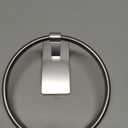 Brushed Nickel Towel Ring, Hand Towel Holder for Bathroom, Self Adhesive Hand Towel Rings for Bath, Kitchen, RV, No Drill Hole