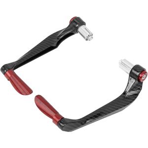 Motoforti 1 Pair 22mm Motorcycle Handlebar Protector Universal Motorcycle Brake Clutch Lever Guard Red Long-Lasting