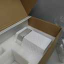 Creative Scents Quilted Mirror White Bathroom Accessories Set - Decorative 6 Piece Bathroom Set Includes: Trash Can, Tissue Box Cover, Soap Dispenser, Toothbrush Holder, Tumbler & Soap Dish