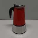 Moka Pot, 9 Cups (15.9 oz) Stovetop Espresso Maker, 304 Stainless Steel Moka Pot, Induction Compatible, Red