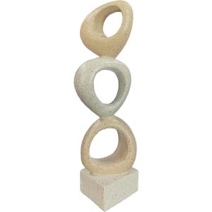 Abstract Modern Ribbon Decorative Sculpture, Knot Sculptures,Home Decor,Coffee Table Statues,Dining Living Room Desk Decor,Shelf Decoration (with Spots-A)