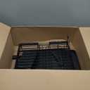 SNTD Dish Drying Rack - Extendable Dish Rack, Large Sink Drying Dish Drainer for Kitchen Counter, Stainless Steel Dish Strainer with Utensil Holder (Black)