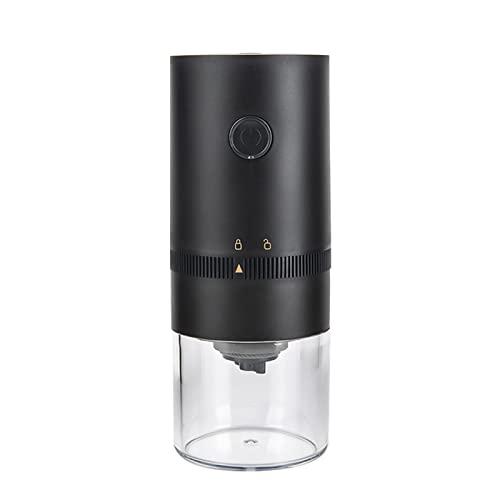 Coffee Grinder Electric, Portable Cordless Electric Coffee Grinder Profession Ceramic Grinding Core Coffee Beans Grinder (Gray : Black)