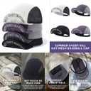 Mesh Short Brim Hats for Men Breathable Baseball Cap Summer Quick Dry Sports Trucker Hats Flat Brim Cooling Dad Hats (Mg-xhfydy2507-white)