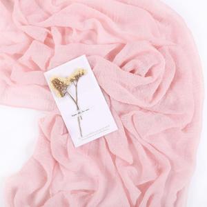 Blushing Pink Cheesecloth Table Runner 10ft Gauze Runner for Wedding Baby Bridal Shower Party 35x120 Inches Boho Rustic Long Cheese Cloth Runner Spring Home Decorations