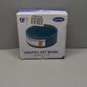 PETLESO Heated Water Bowl for Dogs, Heated Dog Bowl for Cats Birds, Chickens Water Heater, Outdoor Pet Heating Dish Provides Drinkable Water in Frozen Winter, 2.2L