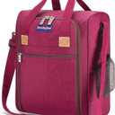 17x13x8 Inches JetBlue Airlines Rolling Personal Item Underseat Travel Bag - Suitable for Major Airlines including Spirit, Jetblue, Frontier, and American - Duffel Bag Design (Purple)