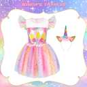 VGOFUN Princess Dress Up Clothes for Little Girls Princess Costume Princess Dresses Toddler Christmas Birthday Gift Aged 3-6