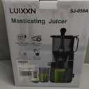 Cold Press Juicer, 5.8" Wide Feed Chute Juice Extractor Machine with 400W, High Juice Yield, Slow Masticating Juicer for Whole Vegetables & Fruits, Light Grey