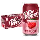 Dr Pepper Strawberries and Cream Soda, 12 fl oz cans, 12 Pack (EXP 03/02/26)