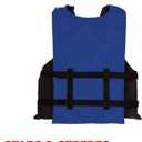 Sportstuff Type III Life Jacket US Coast Guard Approved Open Sides with 3 Body Belts & Buckles Quick Dry Fabric, Secure Fit, Comfortable Stars & Stripes, Adult Oversized