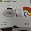ASD 4 Inch Trimless LED Recessed Ceiling Light Fixture, Mud-in Canless Downlight with Junction Box, 5CCT Selectable 2700K-5000K, 15W 1055 Lumens, CRI90+, Anti-Glare, Dimmable, IC & Wet Rated, ETL