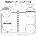 2 x Monthly Planner 2026-2028 - 2 Year Planner from July 2026 to June 2028, 8.5'' x 11'', 2026-2027 Monthly Planner with Monthly Tabs, Pocket (Grey)