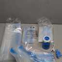 Cozy Essential Travel Vacuum Clothes Bags with Rechargeable Electric Pump for Luggage, Suitcase, Vacuum Seal Compression Space Saver Bags for Clothing, 6 Pack