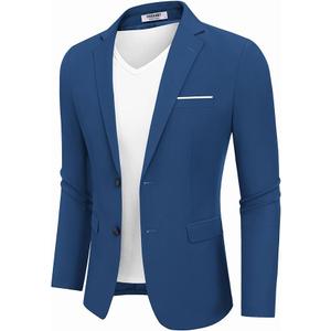 COOFANDY Men's Casual Blazer Slim Fit Sport Coat Suit Jacket Lightweight Two Button Blazer Jacket XXL